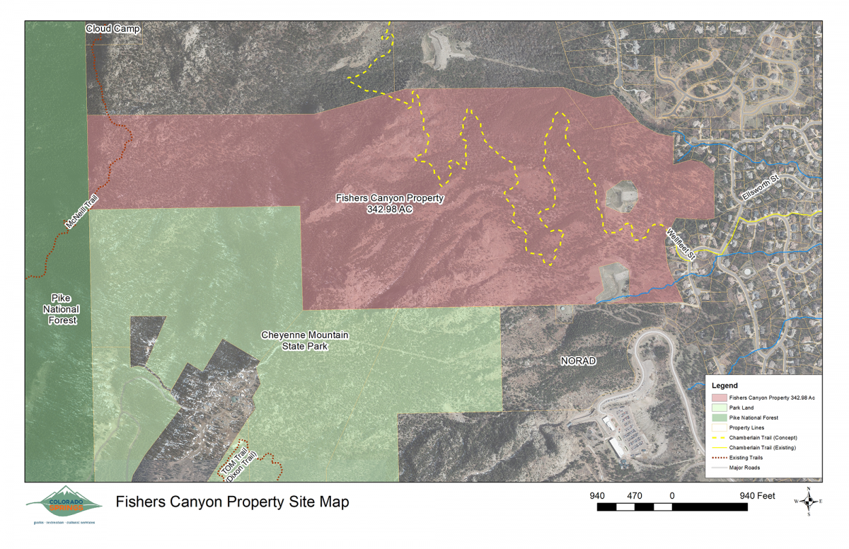 Fishers Canyon Property Map