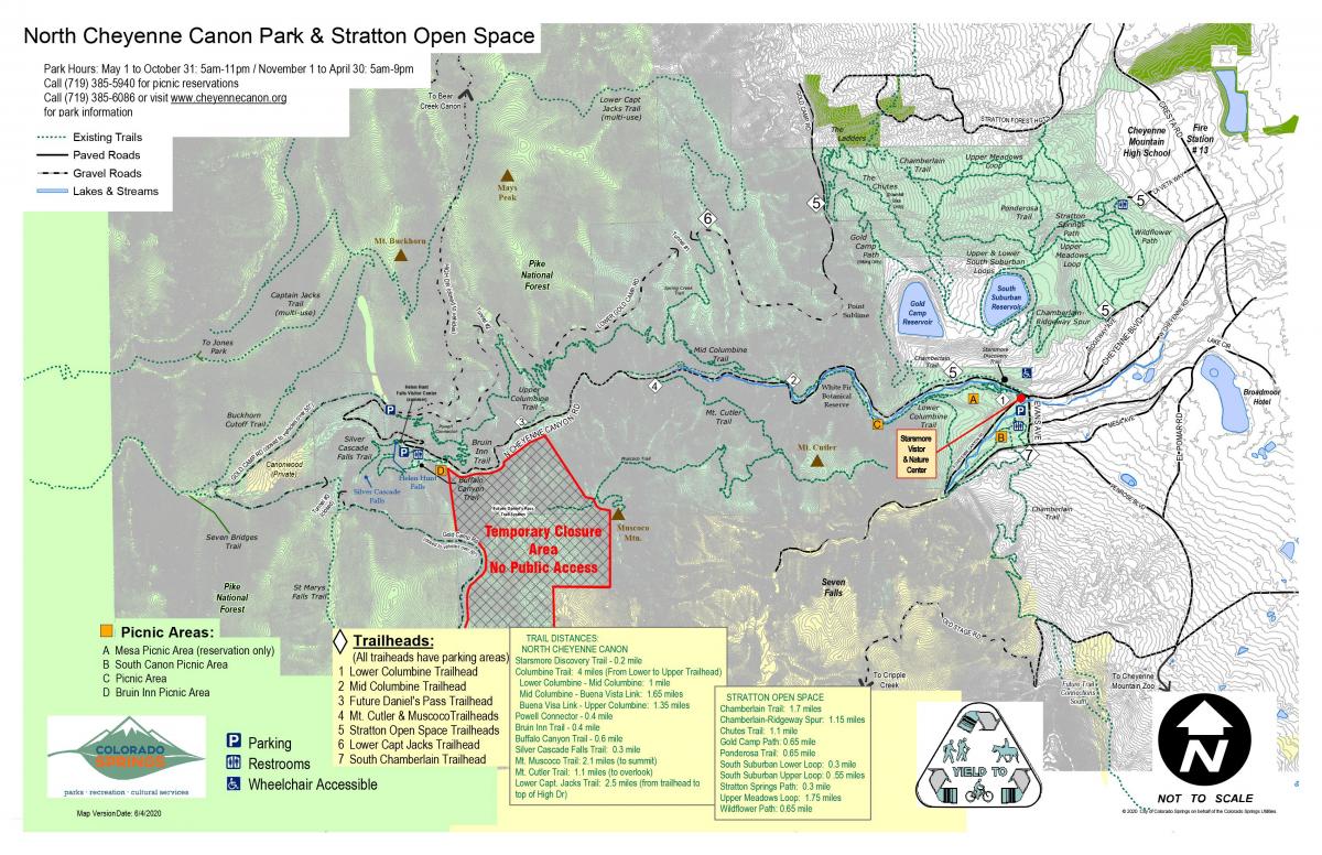 Full Closure Map | Daniels Pass