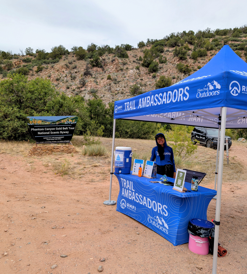 Trail ambassadors tabling