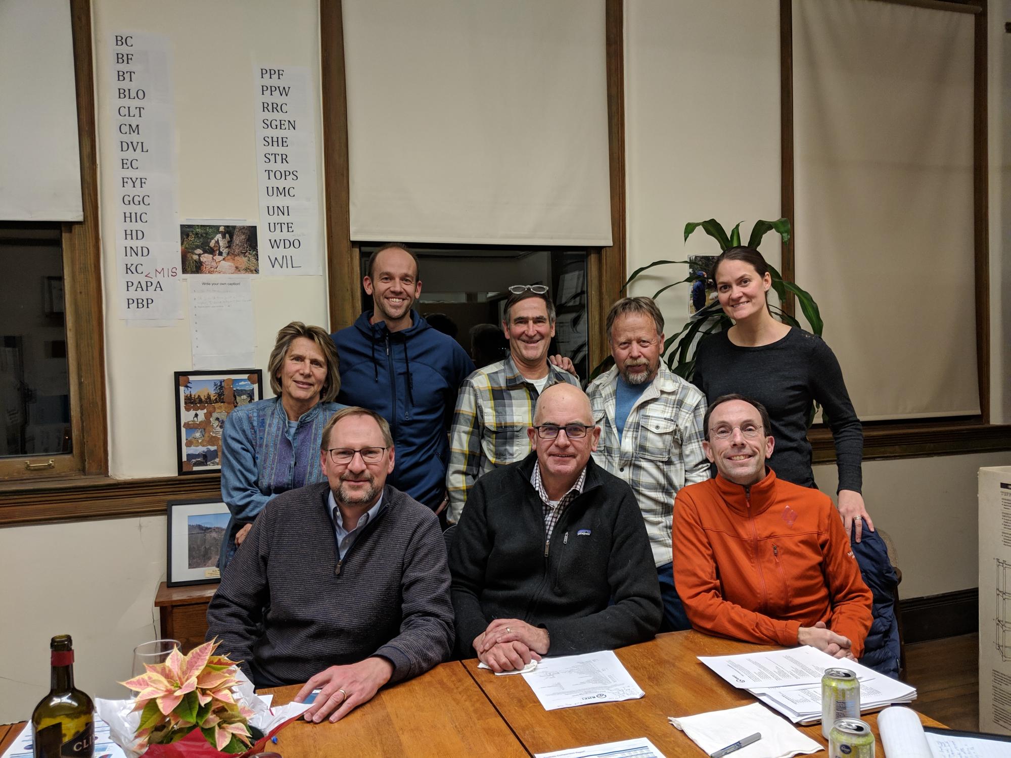 2018 Board of Directors (December 2018).